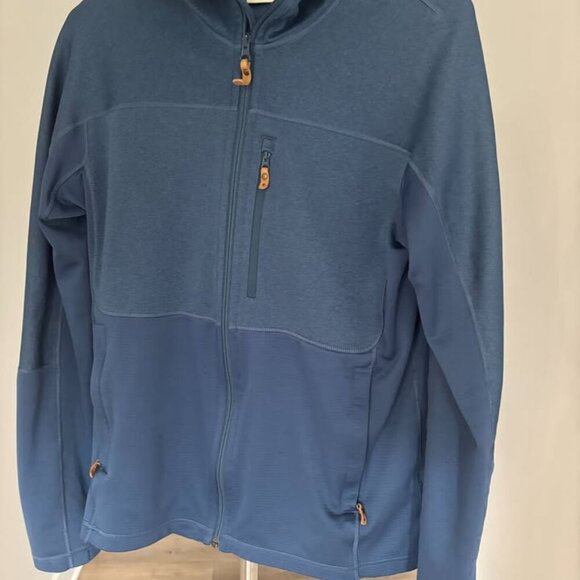 Fjällräven Abisko Trail Fleece Hoodie Men’s M Blue - Picture 1 of 5